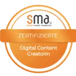 sma Zertifikat als Digital Content Creatorin